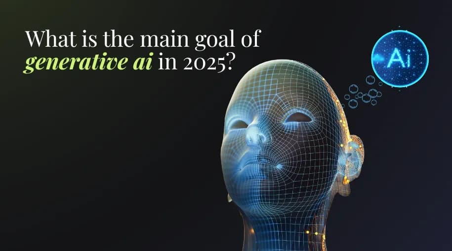 What is the main goal of generative ai in 2025?