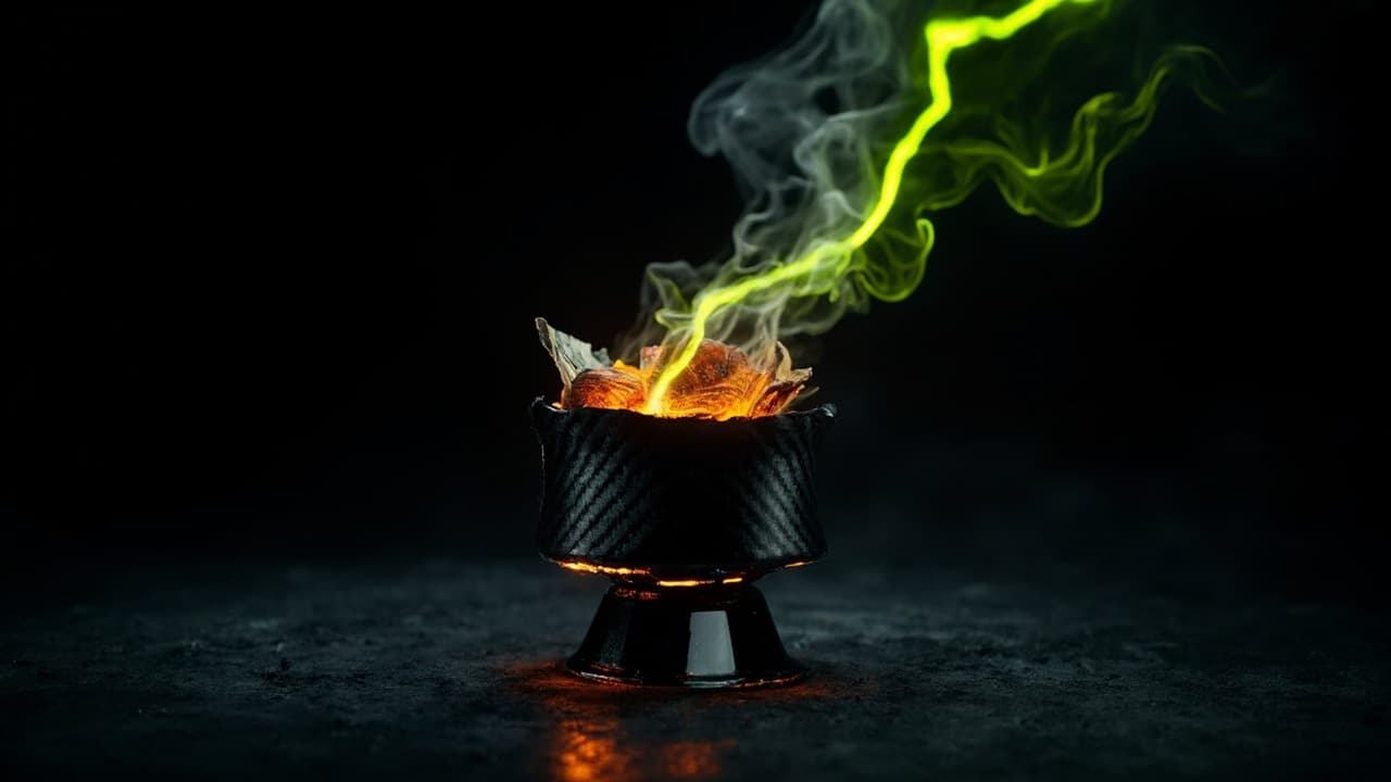 Why Cutting LLM Latency Doubles Your GPU Bill — illustration depicting A thin red thread of molten glass pulled at blazing speed from a crucible burning with hundred-dollar bills