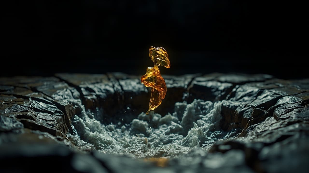 Flink vs Spark: The 4.7× Cost Gap Nobody Warned Us About — illustration depicting A single suspended drop of amber honey hovering over a vast, cracked earthen cistern flooding with thin gray water