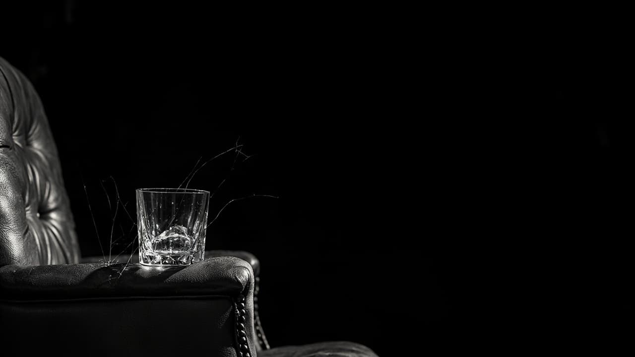 Why Your ₹3.2 Lakh/Month 'Dedicated' Team Sits 40% Idle — illustration depicting A crystal tumbler of single malt sweating on a leather executive chair, the ice long melted, a single cobweb stretched across the empty seat