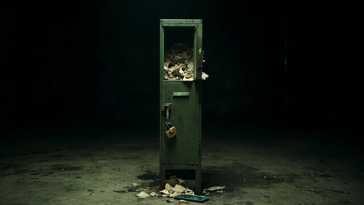 Why Plant Managers Log Line Stops in WhatsApp, Not ERP — illustration depicting a rusted green steel factory locker bursting with crumpled handwritten production slips, its padlock broken, as a cheap cracked phone lies open on the grimy con