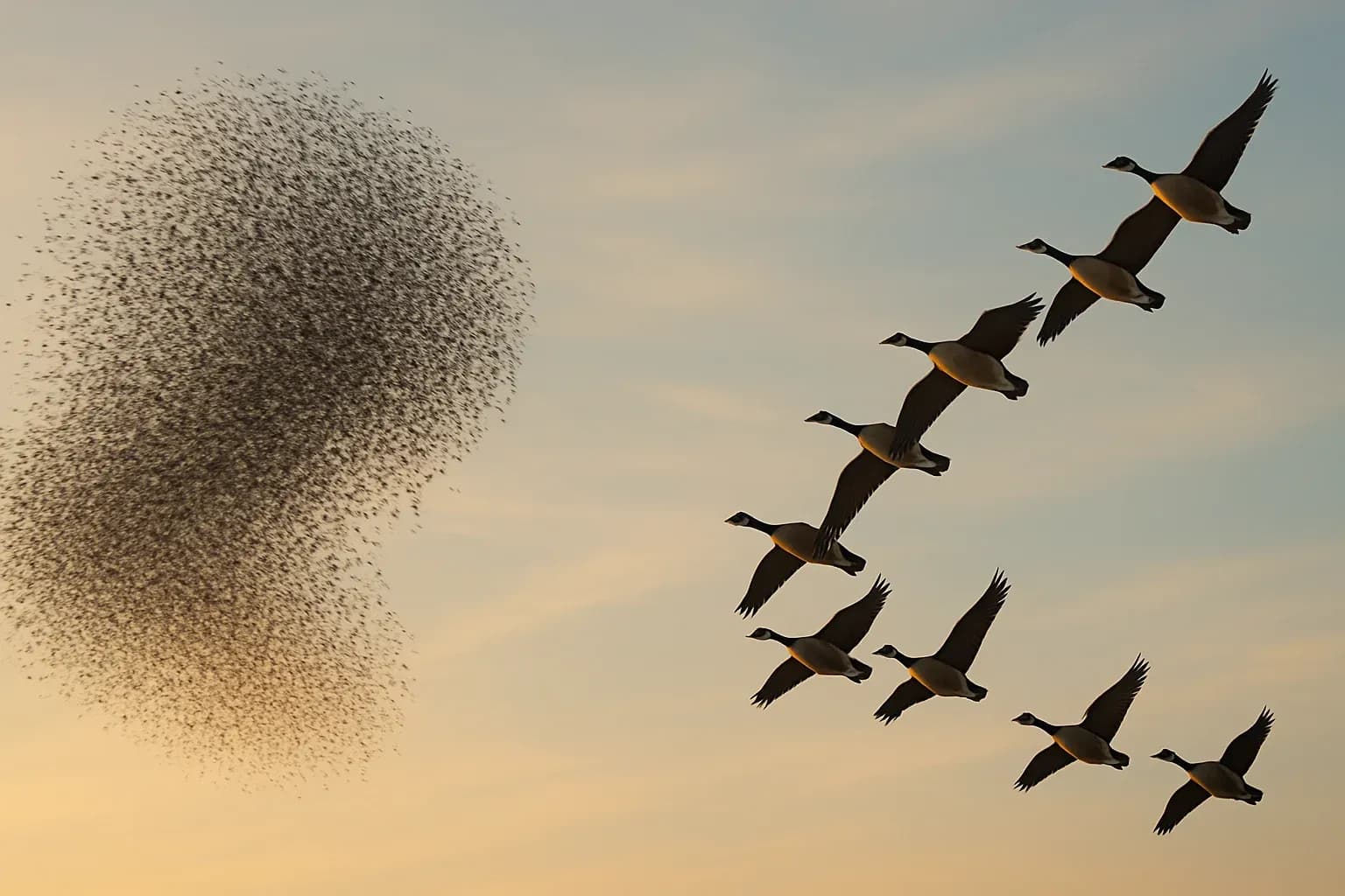 The Secret Code Behind Bird Flocks: How Three Simple Rules Create Aerial Magic