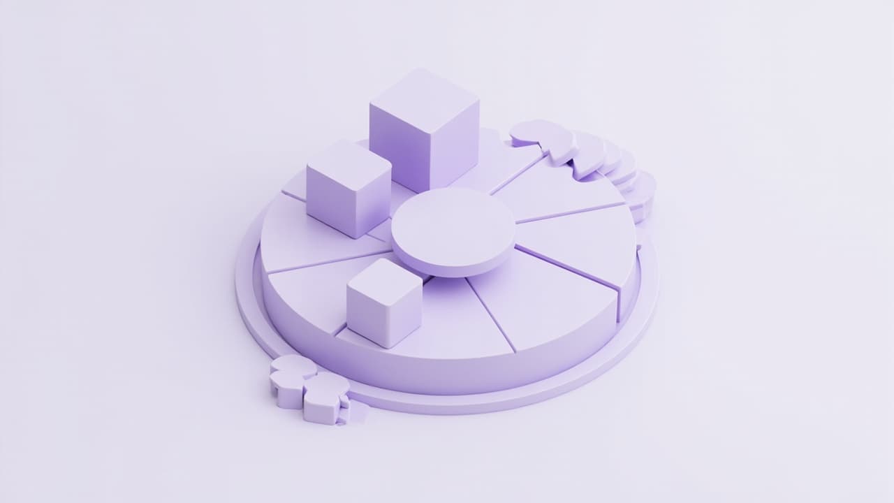 Isometric illustration of ERP pricing with connected modular blocks and a stack of coins