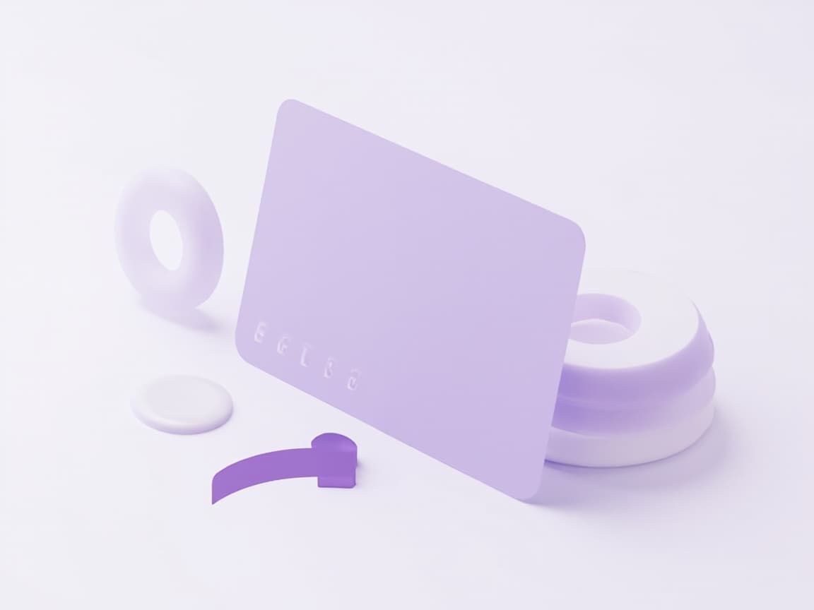 Isometric illustration of subscription billing with a card, coins and a recurring cycle ring