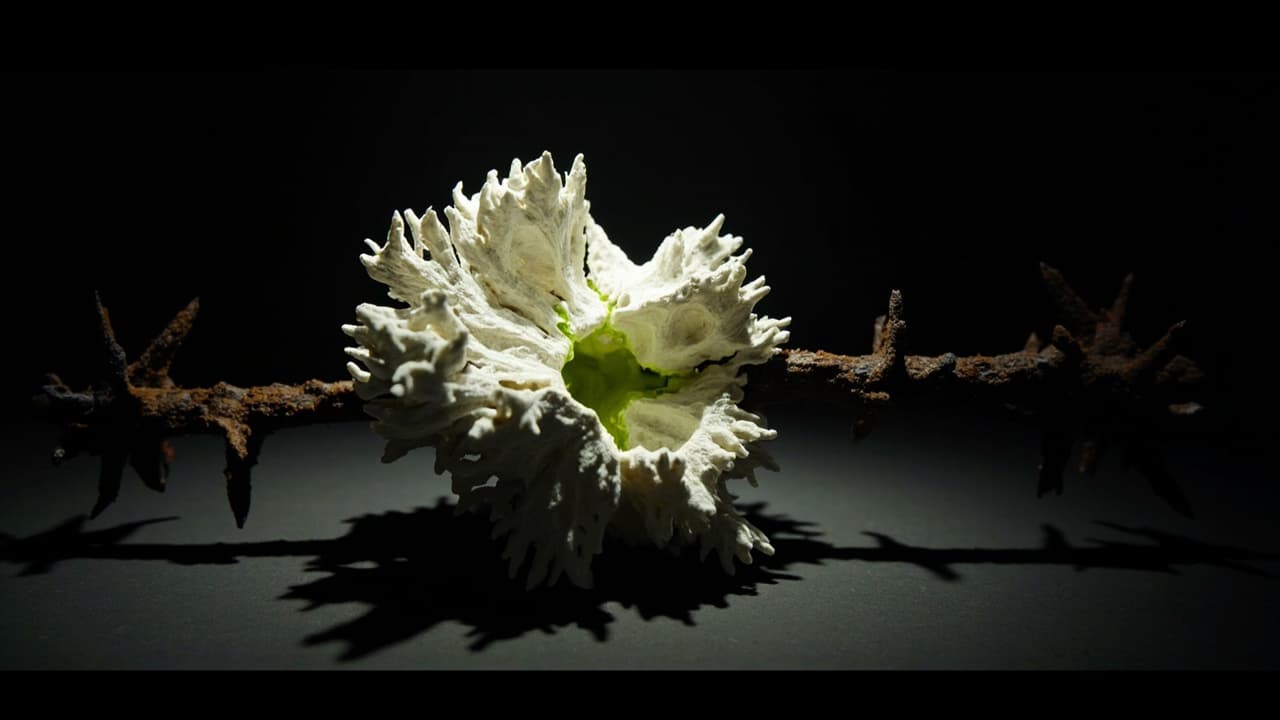 Agentic AI Codebases Accumulate 3x More Debt. We Measured 47. — illustration depicting A bleached white coral formation mounted on rusted rebar, a single tap sending fractures spidering through its hollow, fragile core