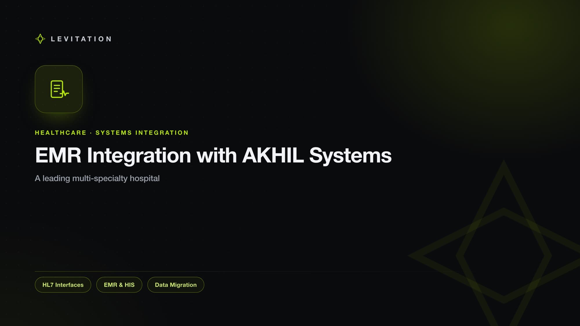 EMR integration with AKHIL Systems for a leading hospital by Levitation