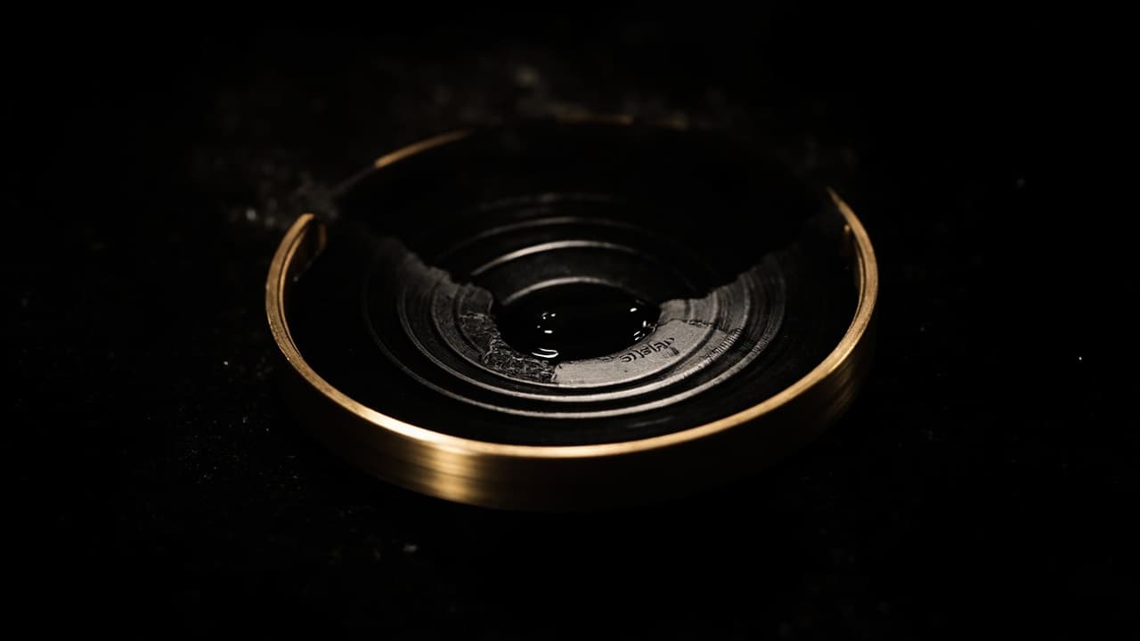 ₹1.8 Lakh Per Year Per MERN Developer. The Real Cost Is Not Salary. It Is Cycle Time. — illustration depicting A crisp ₹2000 note stretched taut in a brass embroidery hoop, a single drop of black ink blooming in slow concentric rings that e